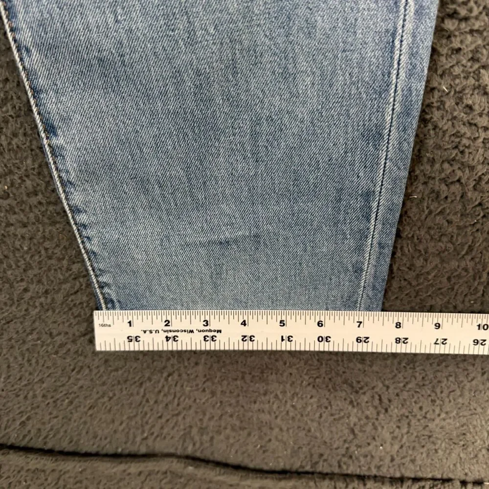 Levis Jeans Mens 34x34 Blue 502 Slim Tapered Fit Light Wash Premium Denim NWT